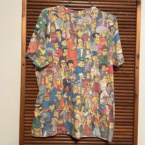 The Simpsons All Over Print T-Shirt Size L